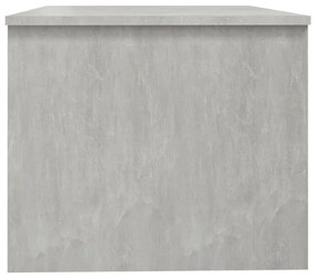 Mesa de centro 80x50x42,5 cm madeira processada cinza cimento