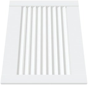 Porta de armário 4 pcs design de persiana pinho maciço branco