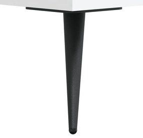 Mesas de centro 2 pcs 50x50x40 cm madeira processada branco