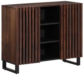 vidaXL Aparador 90x34x75 cm madeira de mangueira maciça castanho