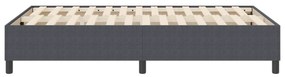 Cama Box Spring vidaXL Cinza Escuro Pequeno Duplo Tecido Corduroy