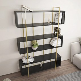 Estante Bruti – Antracite & Ouro – 120x180x29,6 cm