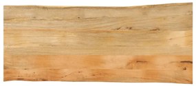 Tampo de mesa c/ borda viva 140x60x3,8 cm mangueira maciça
