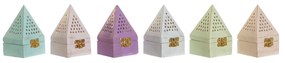 Suporte DKD Home Decor Incenso Madeira de mangueira Índio 7 x 7 x 13 cm (6 Unidades)