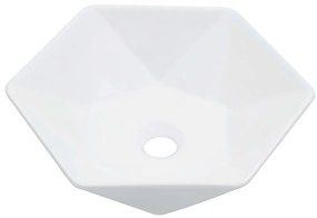 Lavatório 41x36,5x12 cm cerâmica branco