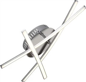 Candeeiro de teto LED Trekant com 3 lâmpadas 45 x 45 x 9 cm Prateado