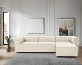 Sofá de Canto Fora – Ecru – 297x66x190 cm