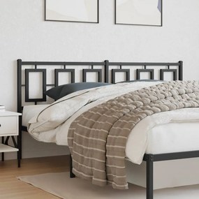 Cabeceira de cama 180 cm metal preto