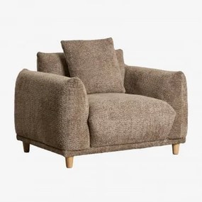 Pack De 2 Poltronas Em Bouclé Eracli Bouclé Castanho Chocolate - Sklum