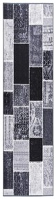 vidaXL Tapete/passadeira 80x350 cm cinzento