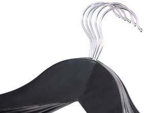 Conjunto 10 Cabides em madeira maciça Pretos