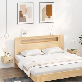 vidaXL Mesas de cabeceira parede 2 pcs 35x35x20 cm cor carvalho sonoma