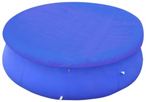 Coberturas de piscina redondas 2 pcs PE 460 cm 90 g/m²