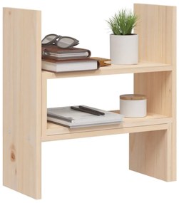 Suporte para monitor (39-72)x17x43 cm madeira de pinho maciça