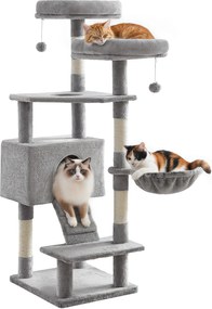 Arranhador para gatos 50 x 45 x 142 cm cinza claro