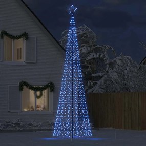 Árvore de Natal LED com Spikes 1534 LEDs Azul 500 cm