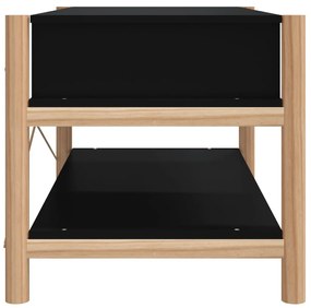 Mesa de centro 82x48x45 cm derivados de madeira preto