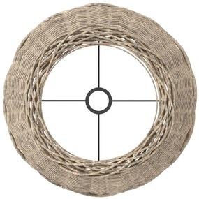 Abajur Ø50x30 cm vime castanho