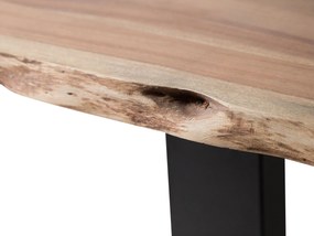 Mesa de jantar 200 x 95 cm em madeira VALBO Beliani