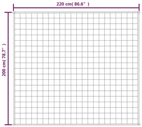 Manta pesada 9 kg 200x220 cm tecido cinza