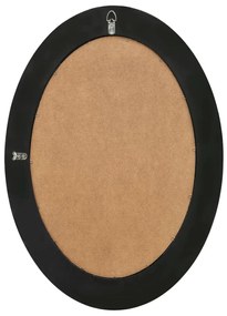 Espelho de parede estilo barroco 50x70 cm preto