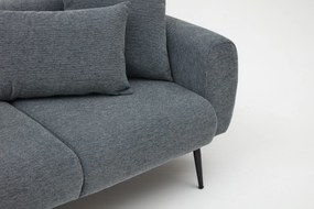 Sofá de Canto Side – Antracite – 252 x 77 x 82 cm