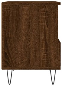 Mesas de cabeceira 2 pcs derivados de madeira carvalho castanho