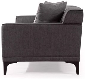 Sofá de 3 Lugares Petra – Antracite – 215x87x86 cm