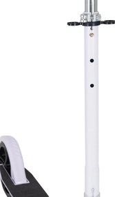 Trotinete Dobrável para Crianças de 7 a 14 Anos Trotinete Infantil com Guiador Ajustável em 4 Níveis e Travão 88x37x75-100cm Branco
