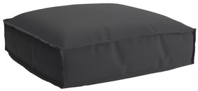 vidaXL Almofada de palete para assento Preto 50 x 50 x 12 cm