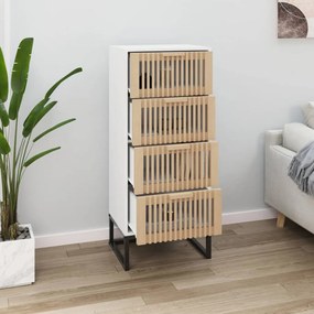 vidaXL Aparador alto 40x30x95 derivados de madeira branco