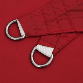 Para-sol estilo vela tecido oxford triangular 3x4x5 m vermelho