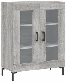 Armário alto 69,5x34x180 cm derivados de madeira sonoma cinza