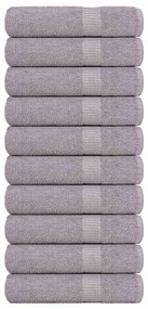 Toalhas de banho 10 pcs 100x150 cm 360gsm 100% algodão cinzento