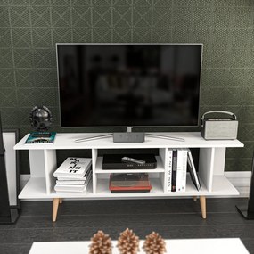 Móvel TV Akya – Branco – 160 cm x 35 cm x 38,6 cm