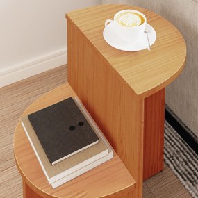Mesa Lateral Castanho-mel 50 x 40 x 50 cm