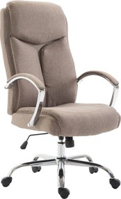Cadeira de escritório XL Vaud de Tecido Taupe