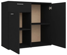 Aparador 80x36x75 cm derivados de madeira preto