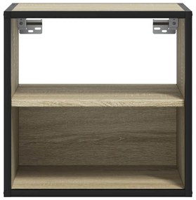 Mesa de cabeceira de parede 40x31x39,5 cm carvalho sonoma
