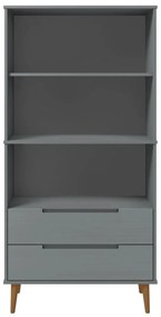 Estante MOLDE 85x35x170,5 cm pinho maciço cinzento