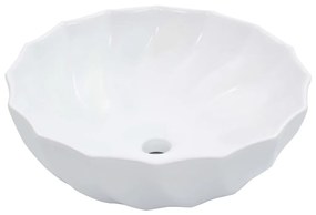 vidaXL Lavatório 46x17 cm cerâmica branco