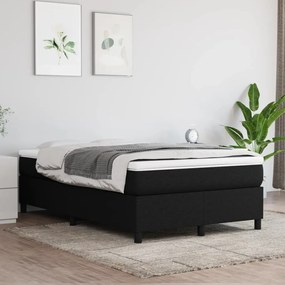 Estrutura de cama sem colchão 120x200 cm tecido preto