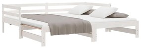 Estrutura sofá-cama de puxar sem colchão 90x190 cm branco