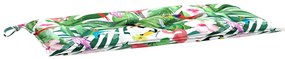 Almofadões p/ banco de jardim 2 pcs 100x50x7 cm tecido multicor