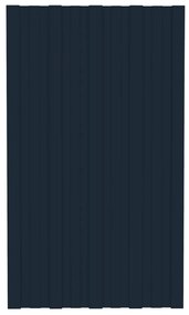 Painéis de telhado 36 pcs 80x45 cm aço galvanizado antracite