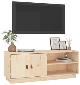 Móvel de TV 105x34x40 cm madeira de pinho maciça