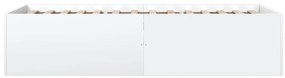 Estrutura de cama 90x190 cm derivados de madeira branco