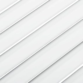 Porta de armário com design de persiana pinho maciço branco