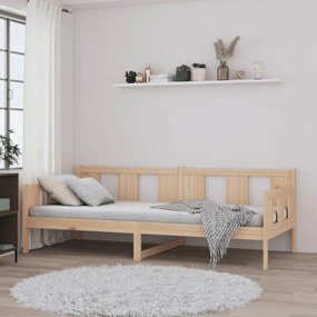Sofá-cama 80x200 cm madeira de pinho maciça