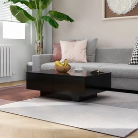 804176 vidaXL Mesa de centro 90x60x31 cm contraplacado preto